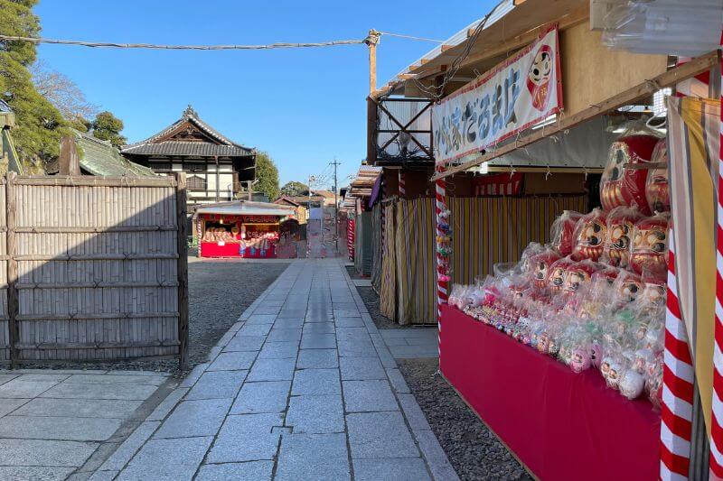 成田山新勝寺初詣の屋台