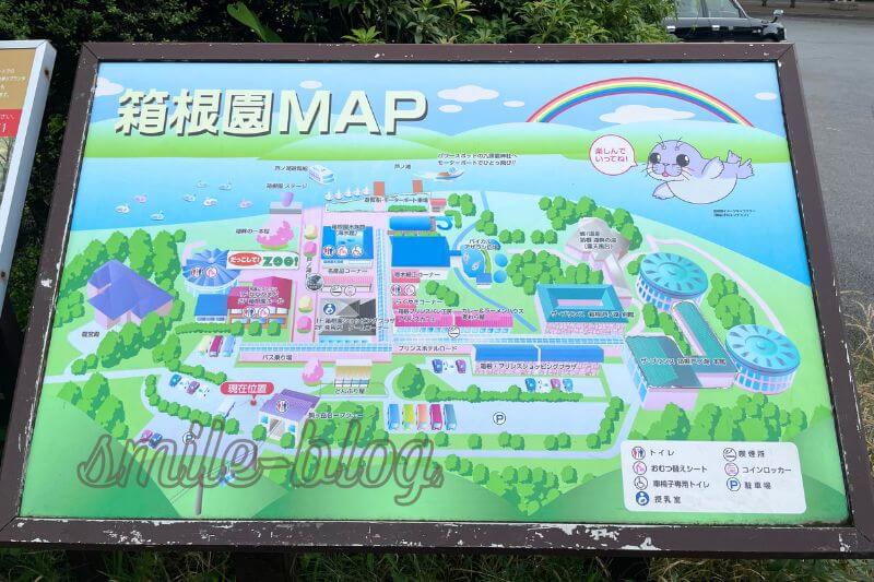 箱根園の地図画像